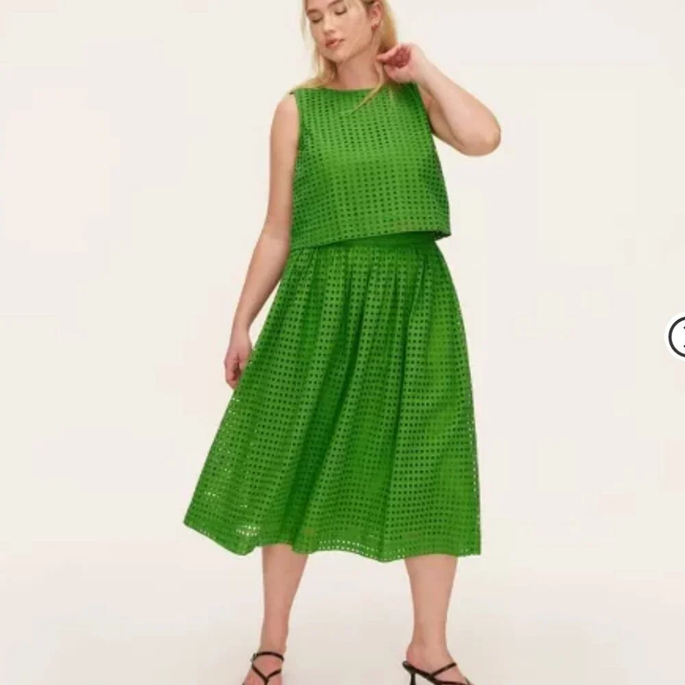 Kate‎ Spade New York x Target Eyelet Volume Midi Skirt Sz XS NWT